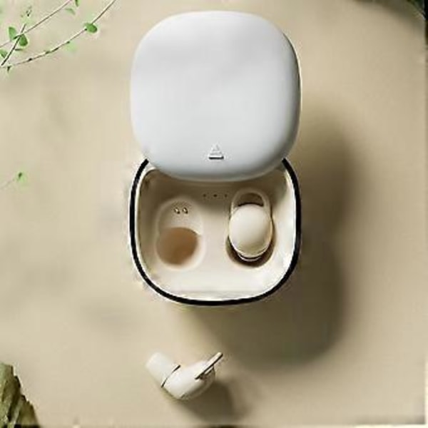 Nukkumiskuulokkeet Mini Näkymättömät Bluetooth-nappikuulokkeet Langattomat Mikillä Korvan Sisään (Valkoinen)