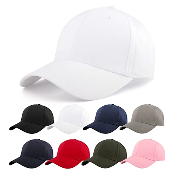 Baseball Cap til mænd og kvinder - Justerbar bomulds cap til udendørs løb