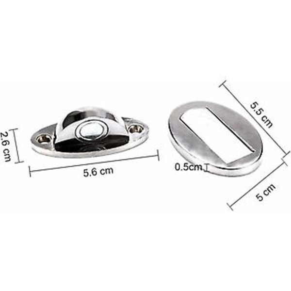 Magnetisk dørstopper i rustfritt stål, gulvmontert, 1 stk, bronse