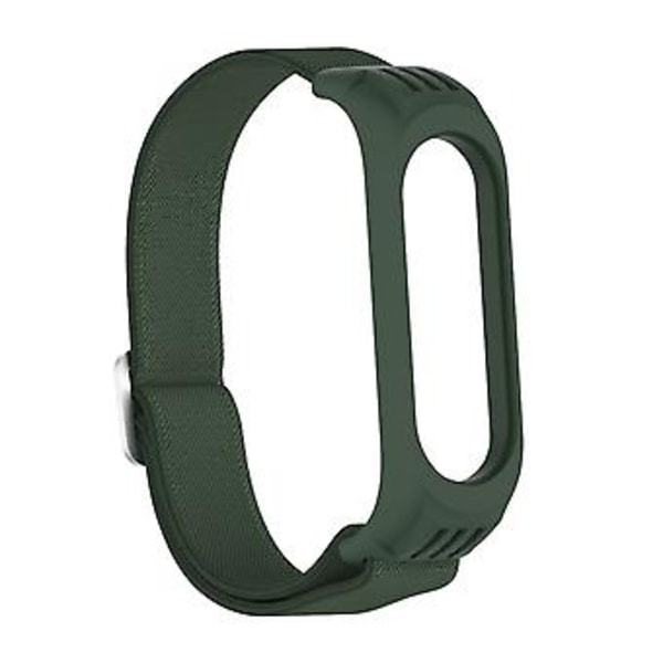 For Xiaomi Mi Band 3 / 4 / 5 Twill 8-formet spenne armbånd (Army Green)