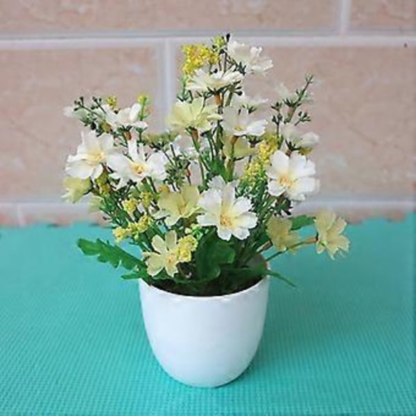 Kunstig Blomst Potte Party Dekor Plast DIY Kunstig Potteblomst for Party Qinhai(Blå)