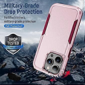 Til iPhone 15 Pro PC+TPU Støtsikkert Telefondeksel Anti-fall Bakbeskytterdeksel (Stil H)