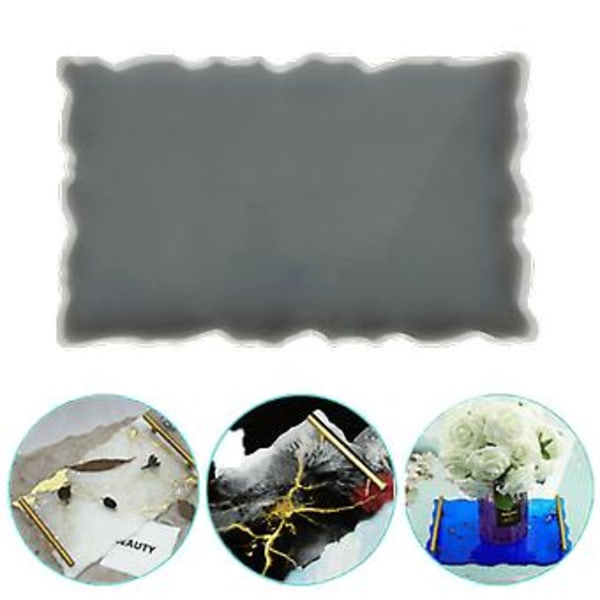 Silikone Bakkeholder Bordmåtte Resin Støbeform Brik Epoxy Form Værktøj DIY( )