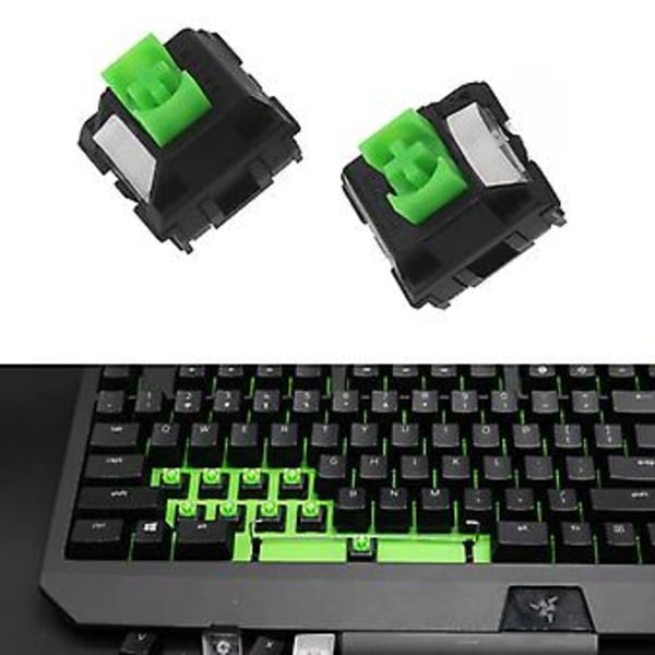 Grønne RGB SMD Switches 3 Pin til Razer BlackWidow Lite Mekanisk Tastatur