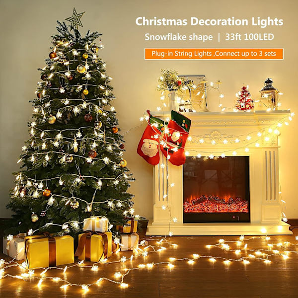 Jouluvalot, Lumilevyvalot 100 LED 33FT Valosarja