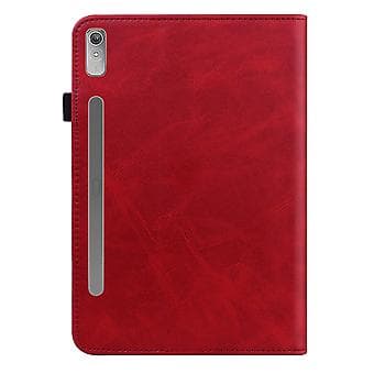 Läderfodral för surfplatta Lenovo Tab P11 Pro Gen 2 (Röd)