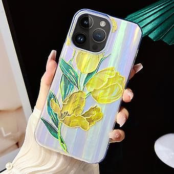 Elektropläterad TPU + PC-fodral för iPhone 13 Pro (Tulpan)