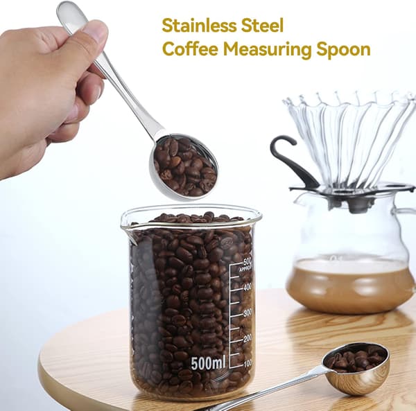 Rustfrit stål kaffeskeer, 15 ml rustfrit stål kaffemåleske, rustfrit stål måleske