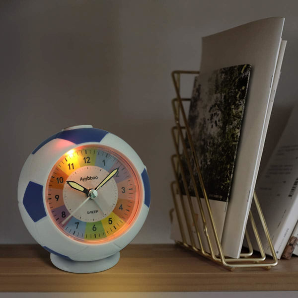 Barnklocka Analog Pojke Flicka Väckarklocka Batteridriven