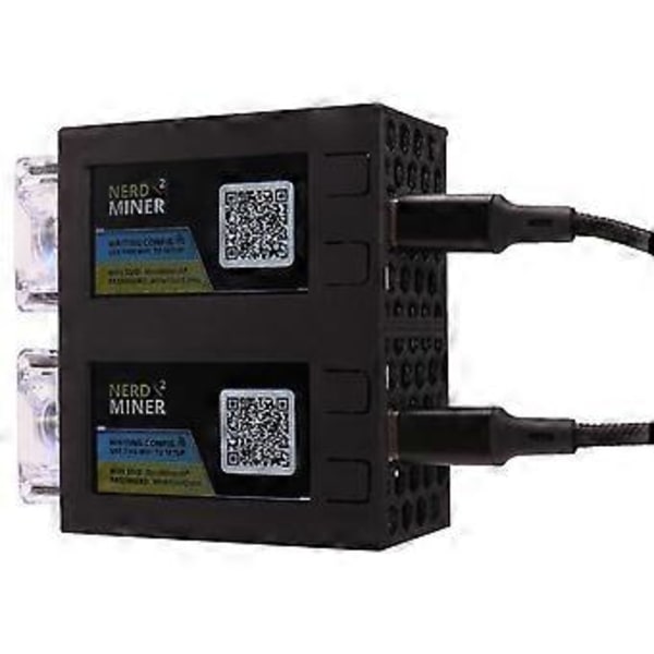 For NerdMiner V2 Miner 78KH/Sx2 Dubbelskärm BTC Solo Lotteri Miner Bitcoin Nerd Miner Lotteri Miner