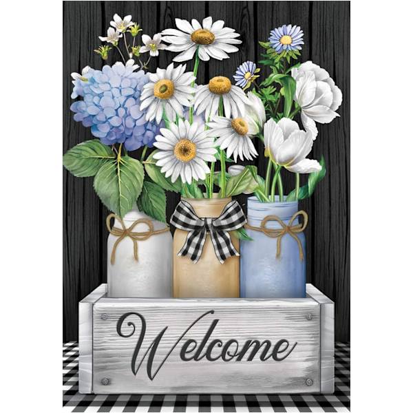 30*40 CM Blommor Diamantmålning Kits för Vuxna, Diamant Pa