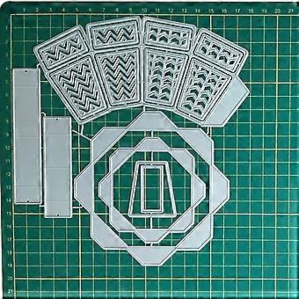 Klippformar i kolstål, handgjorda, för kartongdekoration, stansade för scrapbooking