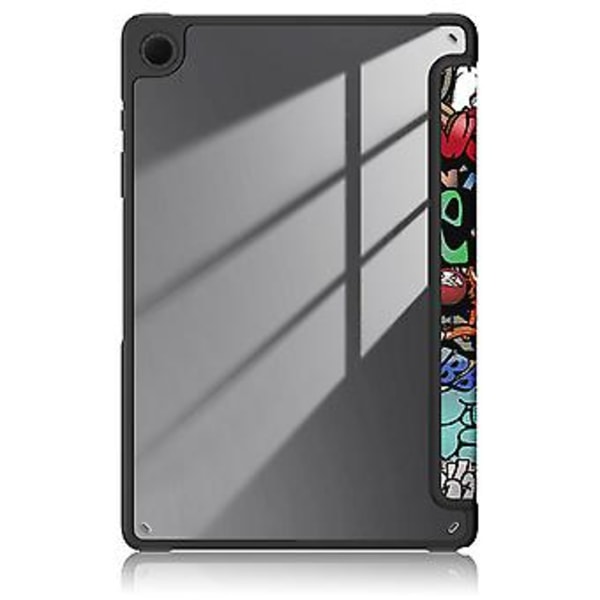 3-taittuva PC-tabletin suojakotelo Samsung Galaxy Tab A9+:lle (Graffiti)