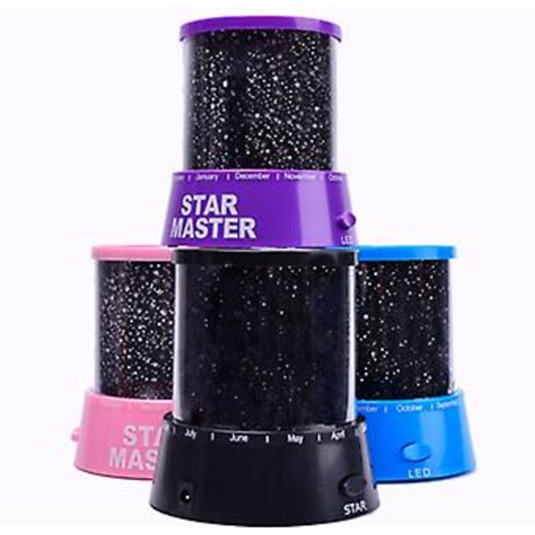 2 stk. Star Master USB Projektionslampe Romantisk Stjernehimmel LED Natlampe