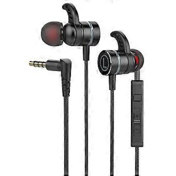 Gaming Hörlurar Headset G21 3.5mm Trådbundet Universellt In-ear Gaming Hifi Hörlurar Headset Med Mikrofon Flerfärgsval (Svart)