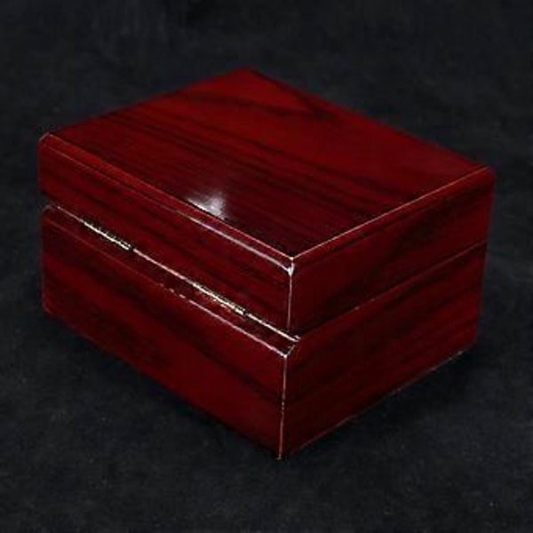 Urkasseholder Organizer, Premium Glossy Træ Smykker Armbånd Opbevarings Gaveæske