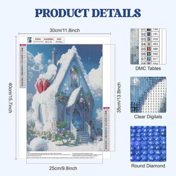 30x40cm Strand Diamond Maleri Kits, 5D Diamond Maleri Kits til