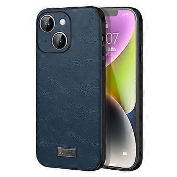 SULADA iPhone 15:lle PU-nahkainen TPU+PC-puhelimen suojakotelo, pudotusturva, takakotelo (tyyli B)