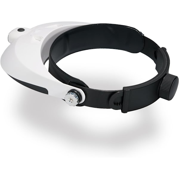 Hovedluppe med 2 LED-lys, 5 udskiftelige linser