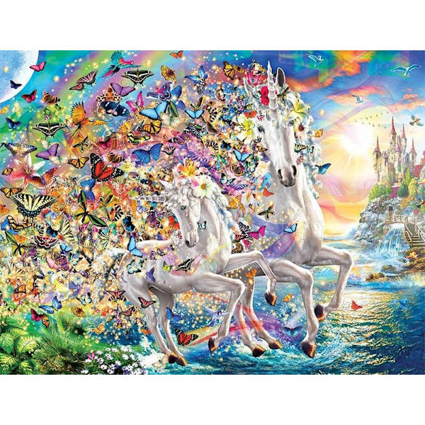 30 × 40 Papillon runt häst diamantmålning (30