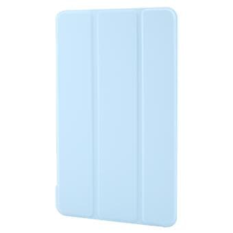 Tri-fold lærtablettveske for Samsung Galaxy Tab A9 (Himmelblå)