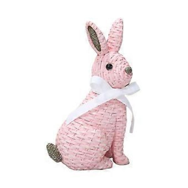 Hartsi Pupu Figuriini Mini Pupu Patsaat Eläinhahmo, Ulkokoristetaiteeseen (Vaaleanpunainen Istuva)