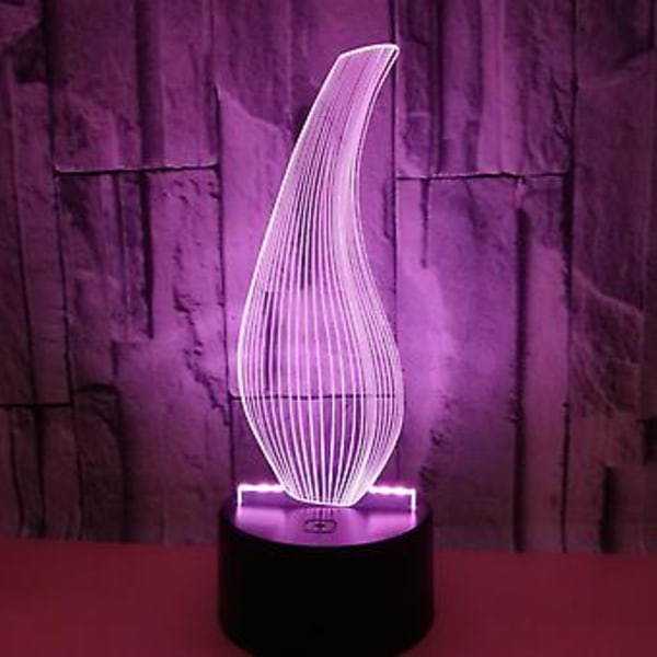 3D Nattlampa Flaska LED Ljus Optisk Illusion