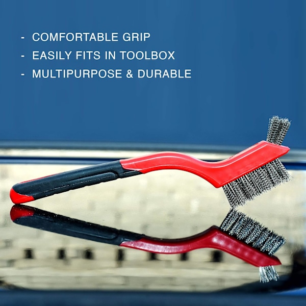 Wire Brush Sæt 3stk - Nylon/Messing/Rustfrit Stål Børster med C