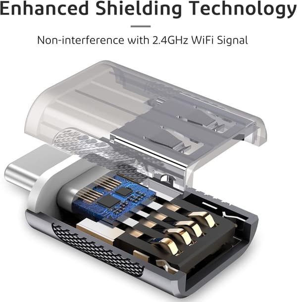 10 Gbps USB C - USB 3.0 OTG -päivitysadapteri (4-pakkaus), USB Type C
