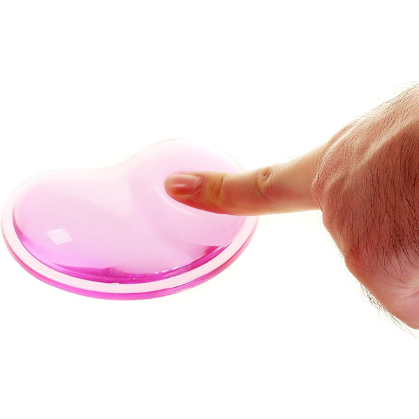 Blødt håndledsstøtte, gelkrystaller, hjerteformet, ergonomisk krystalge