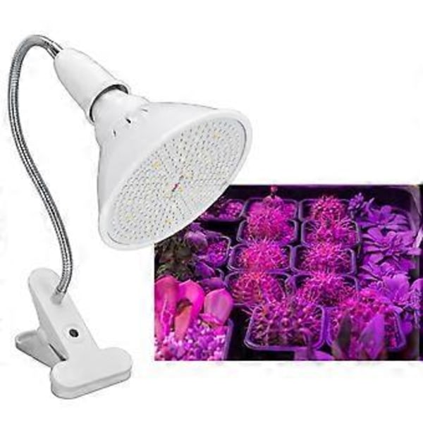 290LED Vækstlys Rød Blå Varm Hvid Spektrum 360 Roterende Plantevækstlampe med Klemme 110240V US Stik