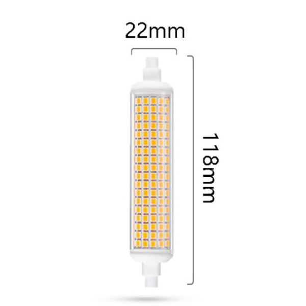 Förpackning med 1 varmvit R7S halogenlampa 20W 100-265V, R7S halogen R