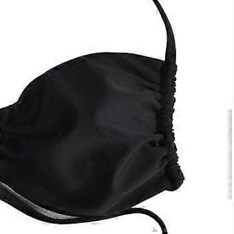 Damernas Wrap Triangle Bikini Baddräkter med Mesh Strandkjol 3-delad Baddräkt V (S)