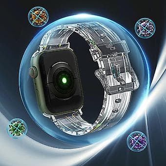 Värikäs läpinäkyvä ranneke Apple Watch Series 7 41 mm:lle