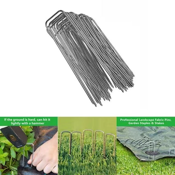 Paket med 50 förzinkade stållockspikar - Fästelement, 4*20cm Tält, G