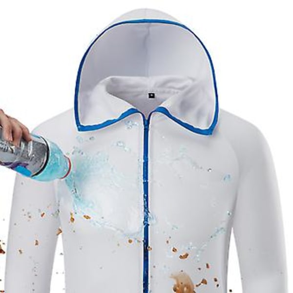 Fianao Miesten Ulkoilmakalastus Pikakuiva Vesipellonpitävä Pitkähihainen Huppari Takki Vetoketjullinen (XL Harmaa)