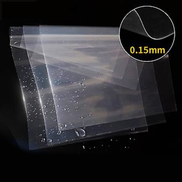 0,1 mm FEP-film för UV DLP 3D-skrivare LCD SLA-harts 2 stycken plastspatlar