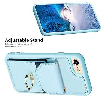 Organ Card Bag Telefonetui til iPhone SE 2022 / 2020 / 8 / 7 (Blå)