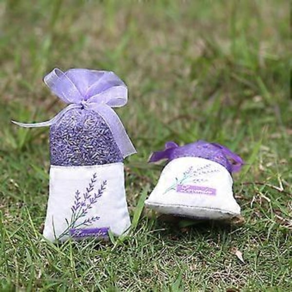 20 stk Tomme Poseposer Blomsterprint Duft Lavendel Posepose Pung (Lyselilla)