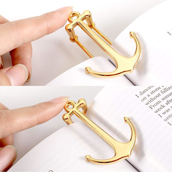 3 stk. Bokmerker Kreativ Bokmerke Metall Sideholder for Studen
