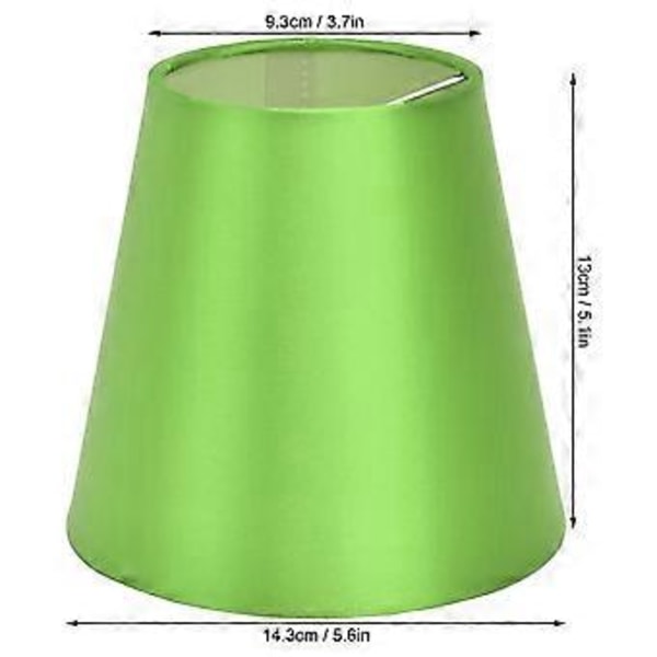 6 st E14 Lampskärm Tyglampskärm Bordslampa Taklampskärm för Sovrum Vardagsrum Fluorescerande Grön PX157