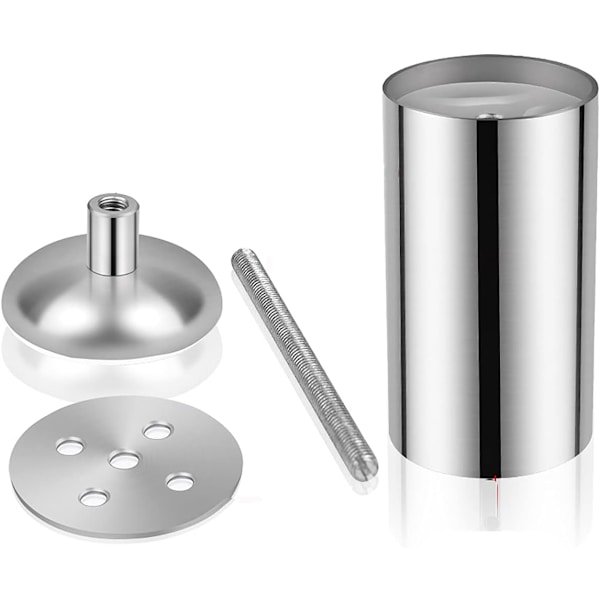 (50 x 200mm) 4X Huonekalujalat, Ruostumaton Keittiökaappi Kaapin Jalat Pyöreät Jalat - Kumimatto - Saf