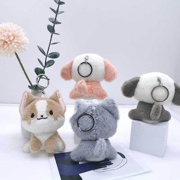 Plushleker (romgrå 8x6x10cm)