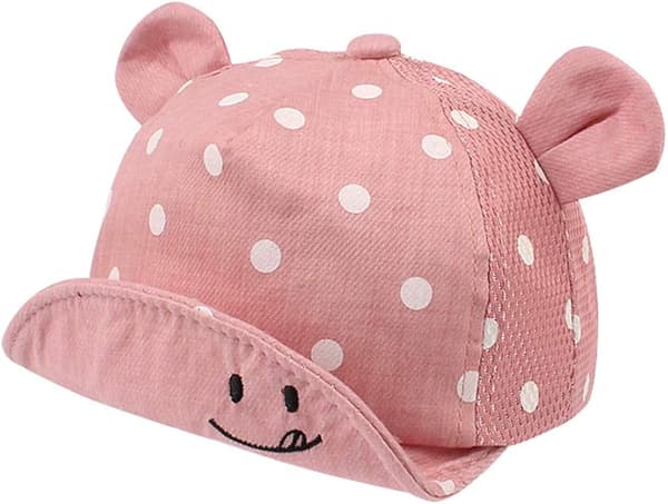 Bomull Baby Cap för Flicka Pojke Barn Solhatt Justerbar Mössa Vår