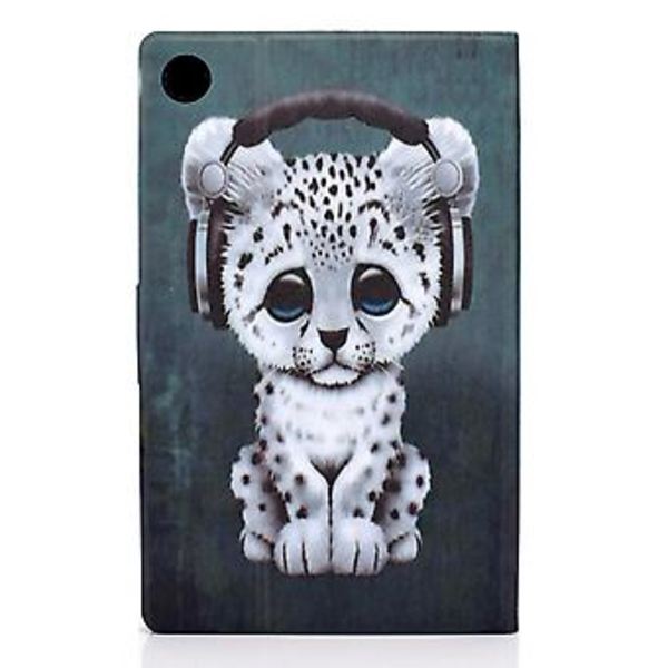Nahkainen Tablet-kotelo Samsung Galaxy Tab A9+:lle (Music Leopard)