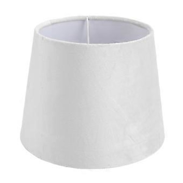Liten Lampskärm Tyglampskärm för Bordsgolvlampa E27 E14 Dubbel Användning Handgjord Konisk Lampskärm Vit