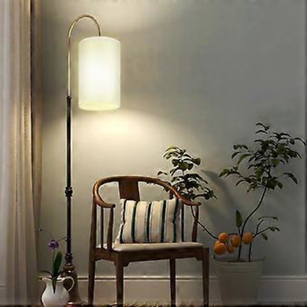 Lampskärm för skrivbordslampa, tyglampskärm, cylindrisk lampskärm, universell hushållslampa E27, lampskärm för sängbord
