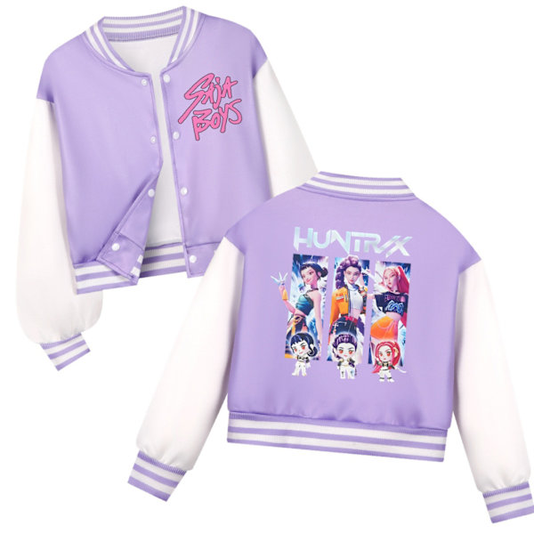 K-Pop Devil Hunter Barne Baseballjakke Sett, Fritidsklær 140cm