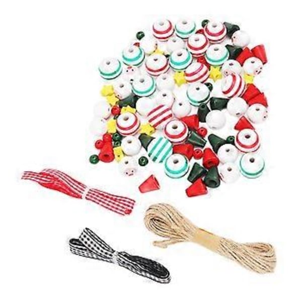 Jul Pärl Dekoration Kit DIY Ornament Set Träd Hängande Dekor för Hem Rum Dörr