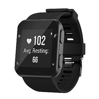 Silikoninen ranneke Garmin Forerunner 35:lle (Musta)